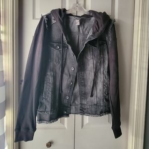 H&M Jean Jacket Hoodie